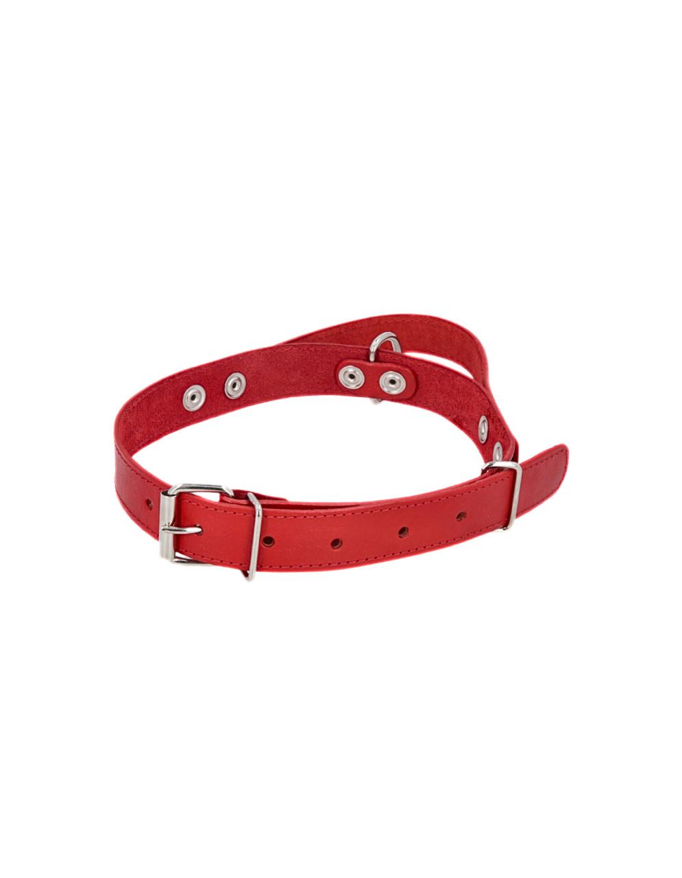COLLAR DE CUERO PARA MASCOTAS CON MULTIAGARRE