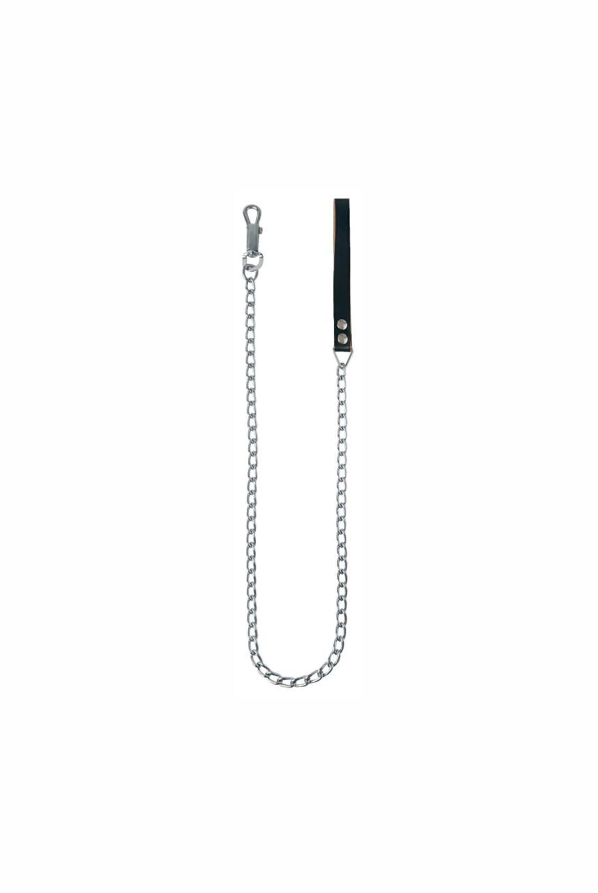 CADENA DE PASEO PARA MASCOTAS CON ASA DE CUERO