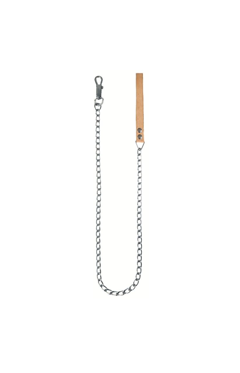 CADENA DE PASEO PARA MASCOTAS CON ASA DE CUERO