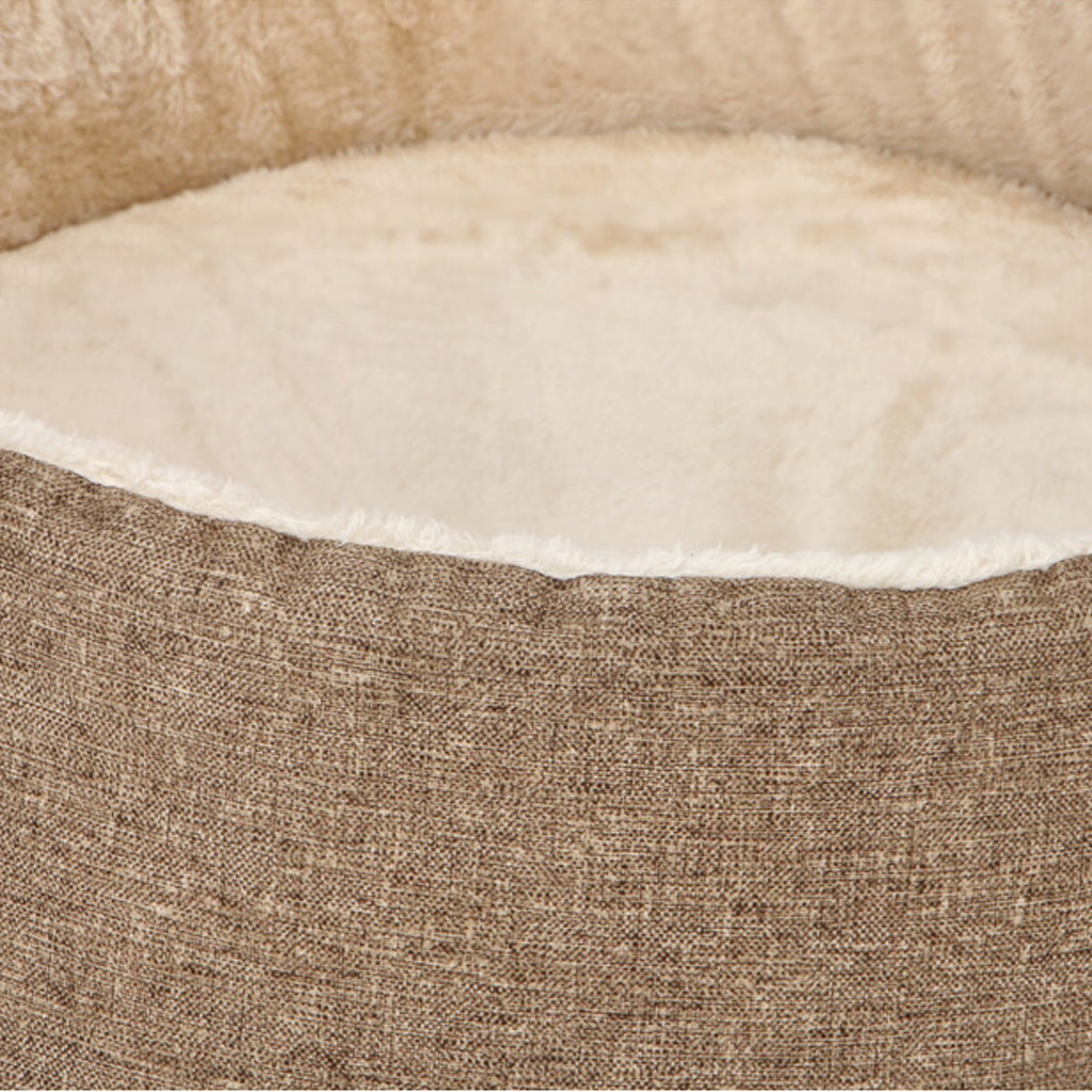 CAMA PARA MASCOTAS YORK MUSGO, CORDERITO BEIGE