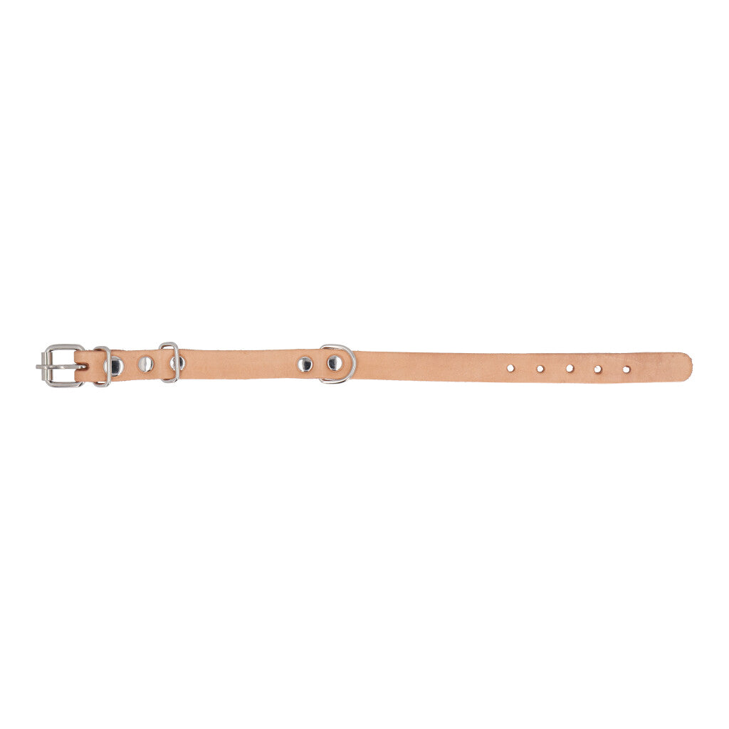 COLLAR PARA MASCOTAS DE CUERO NATURAL DE SUELA