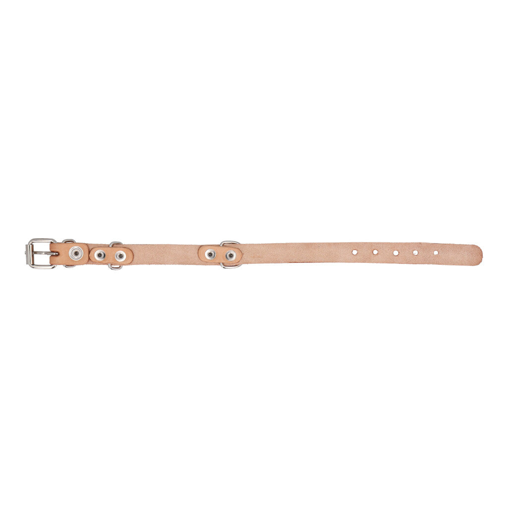 COLLAR PARA MASCOTAS DE CUERO NATURAL DE SUELA