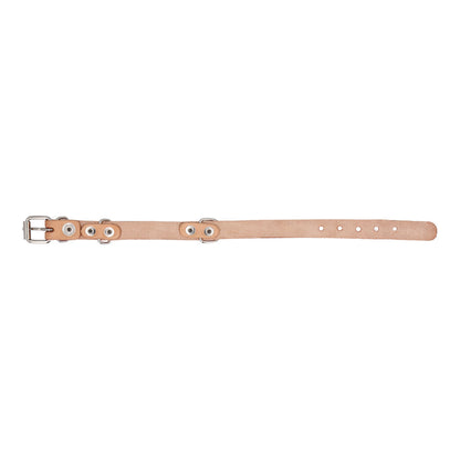 COLLAR PARA MASCOTAS DE CUERO NATURAL DE SUELA