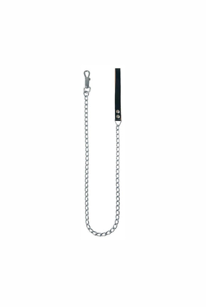 CADENA DE PASEO PARA MASCOTAS CON ASA DE CUERO