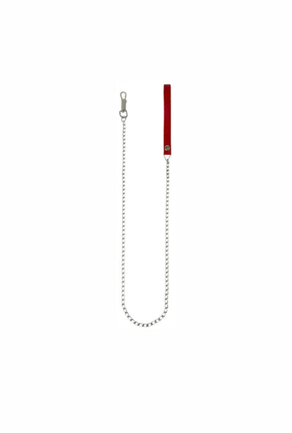 CADENA DE PASEO PARA MASCOTAS CON ASA DE CUERO