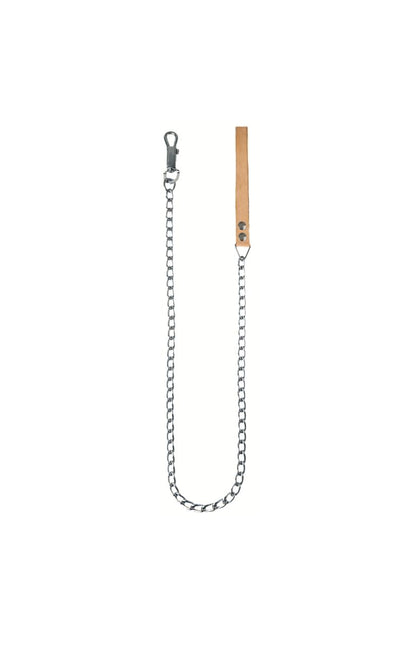 CADENA DE PASEO PARA MASCOTAS CON ASA DE CUERO
