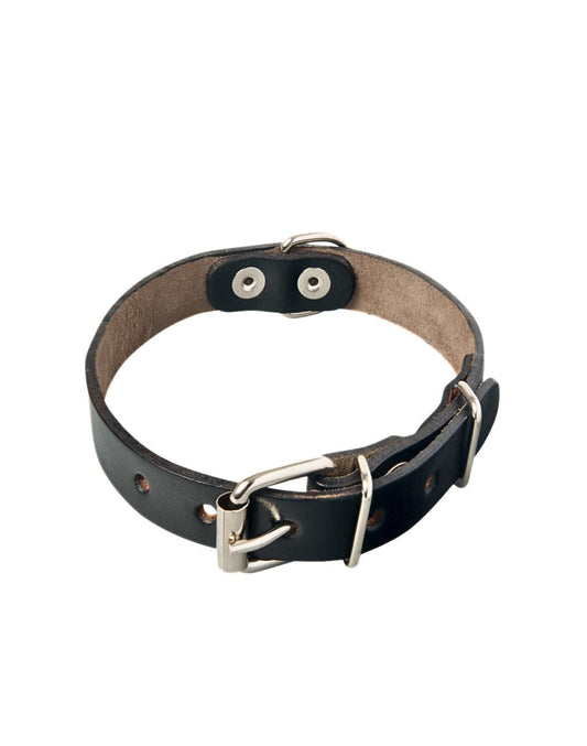COLLAR PARA MASCOTAS DE CUERO NATURAL DE SUELA