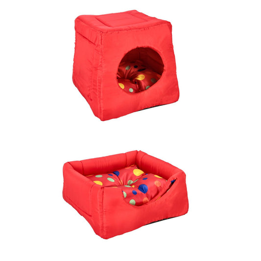 CAMA PARA MASCOTAS TIPO IGLU  (Raso disponible en 3 colores)